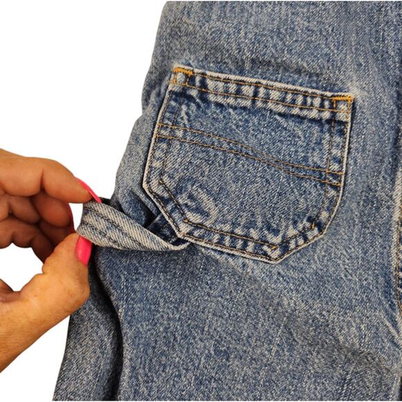 Oshkosh B'Gosh Baby Overalls 24 Months Denim Jeans Hammer Loop Infant Vestbak - Picture 11 of 14